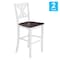 Flash Furniture Antique White Wash Solid Wood Bar Stools, 2PK ES-STBN1-29-WH-2-GG - alternate 7